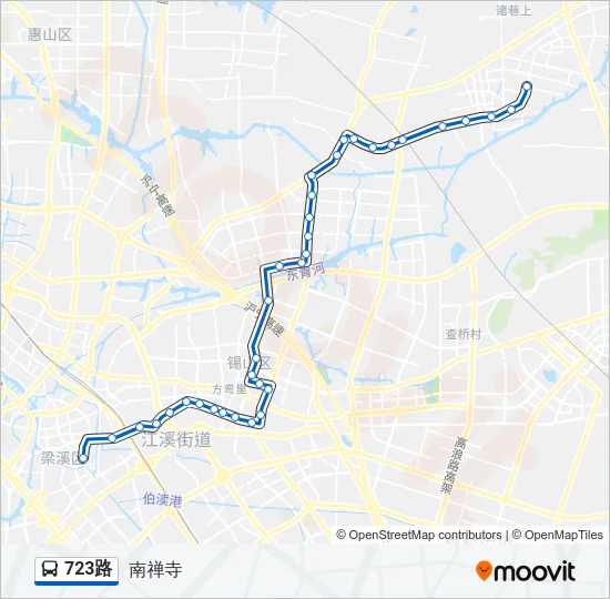 723路 Bus Line Map