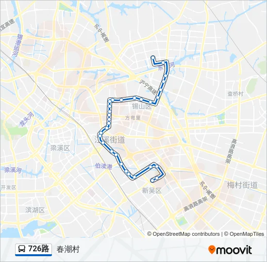 726路 Bus Line Map