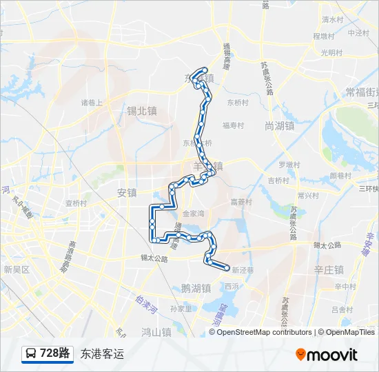 728路 Bus Line Map