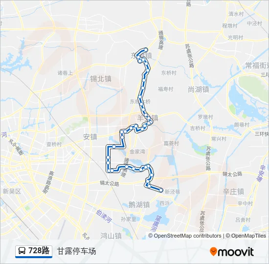 728路 Bus Line Map