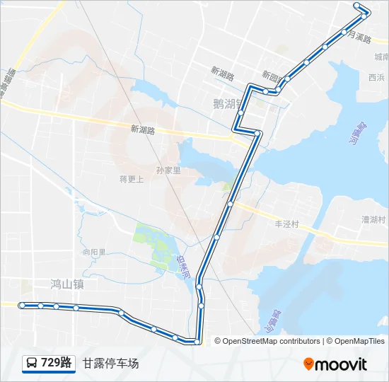 729路 Bus Line Map