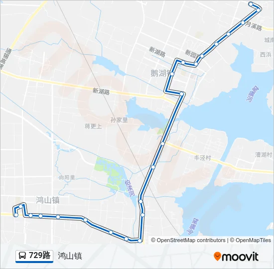 729路 Bus Line Map