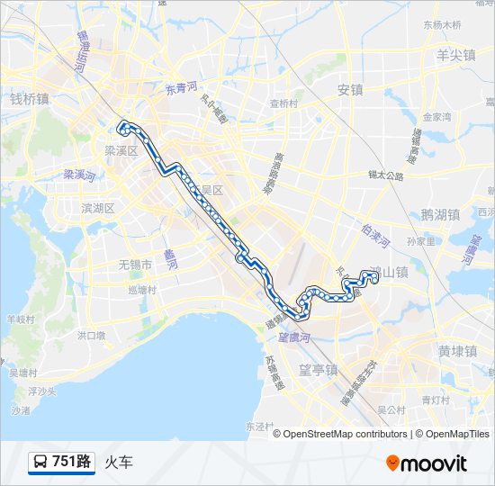 751路 bus Line Map