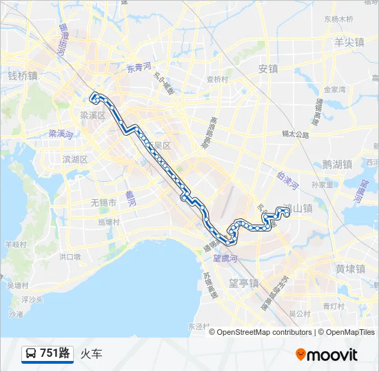 751路 Bus Line Map