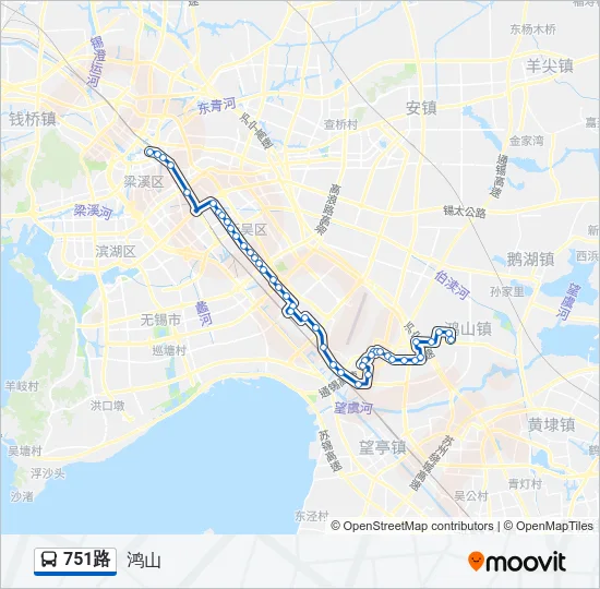 751路 Bus Line Map