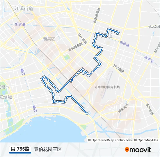 755路 Bus Line Map