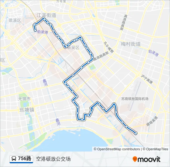 756路 Bus Line Map
