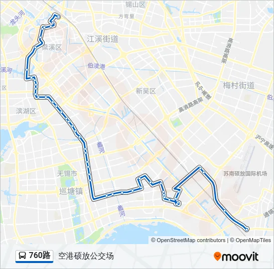760路 Bus Line Map