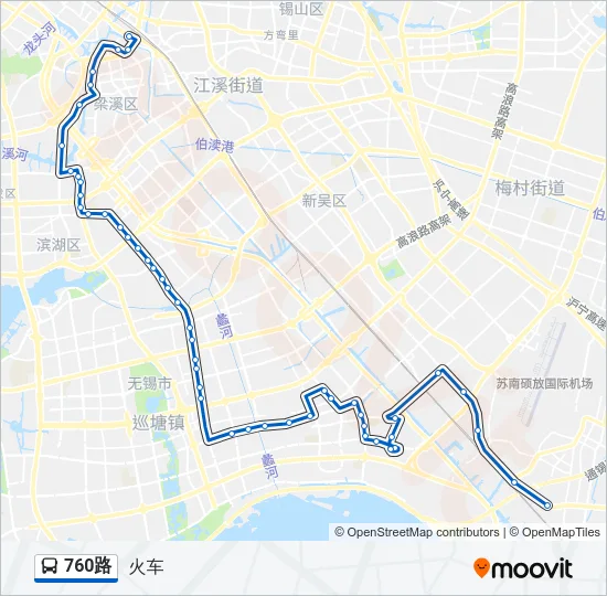 760路 Bus Line Map