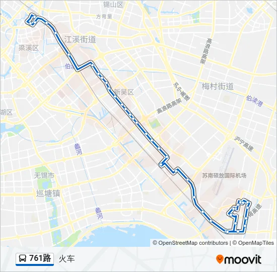 761路 Bus Line Map