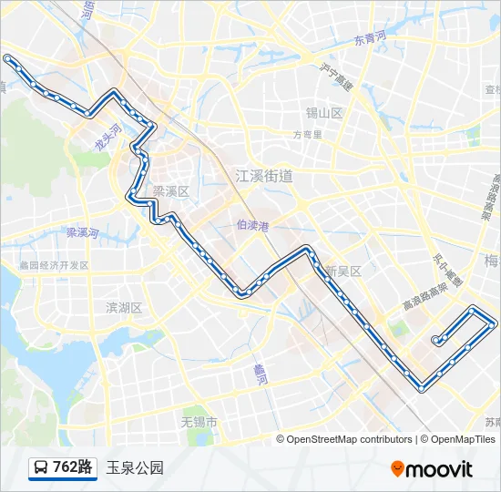 762路 Bus Line Map