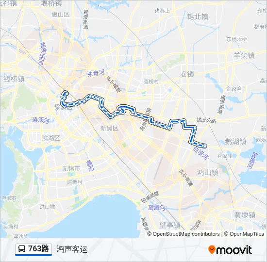 763路 Bus Line Map