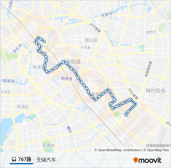 767路 Bus Line Map