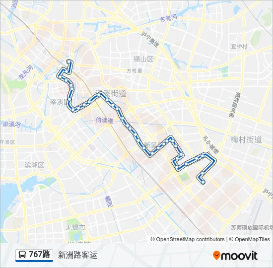 767路 Bus Line Map