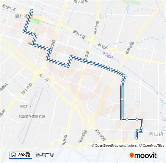 768路 Bus Line Map