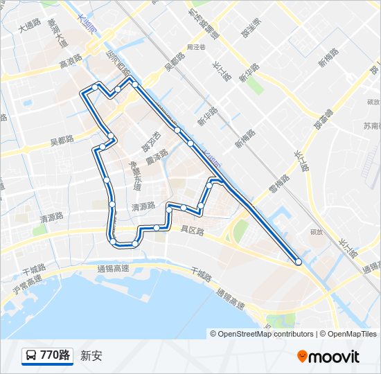 770路 bus Line Map