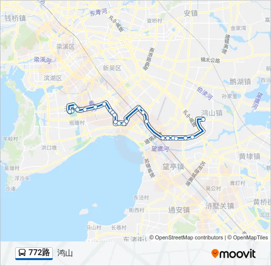 772路 Bus Line Map