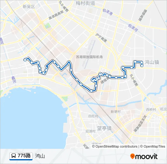 775路 Bus Line Map