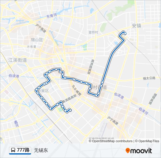 777路 bus Line Map