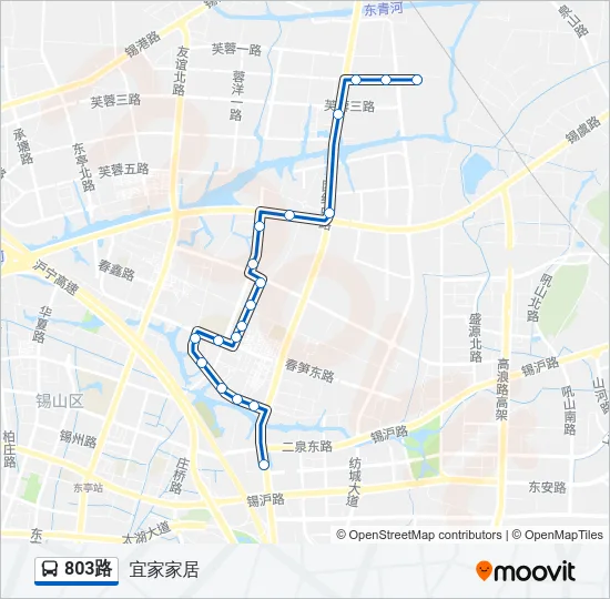 803路 Bus Line Map