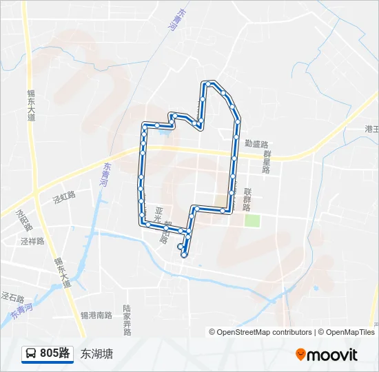 805路 Bus Line Map