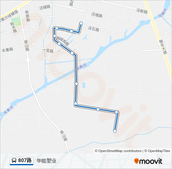 807路 Bus Line Map