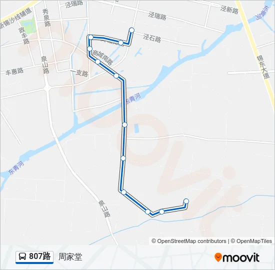807路 Bus Line Map