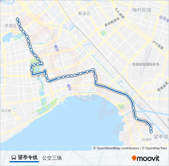 望亭专线 Bus Line Map