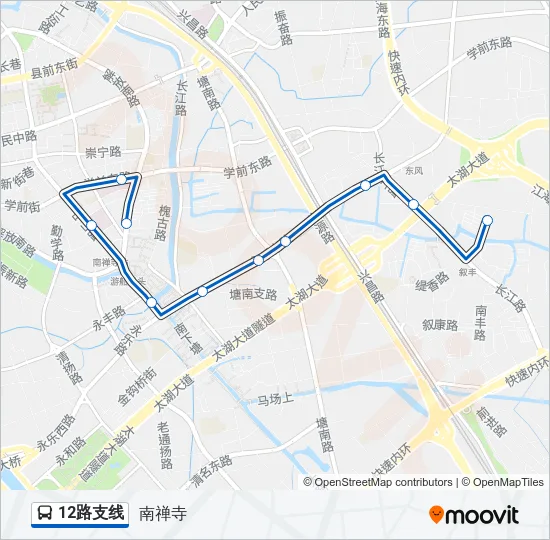 12路支线 Bus Line Map