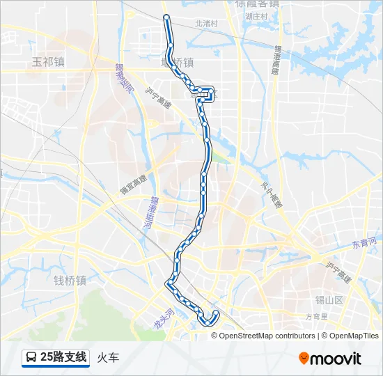 25路支线 Bus Line Map