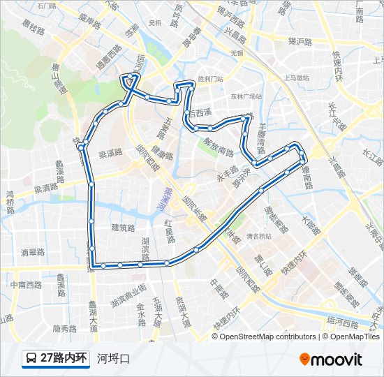 27路内环 bus Line Map