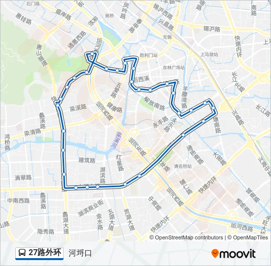 27路外环 Bus Line Map