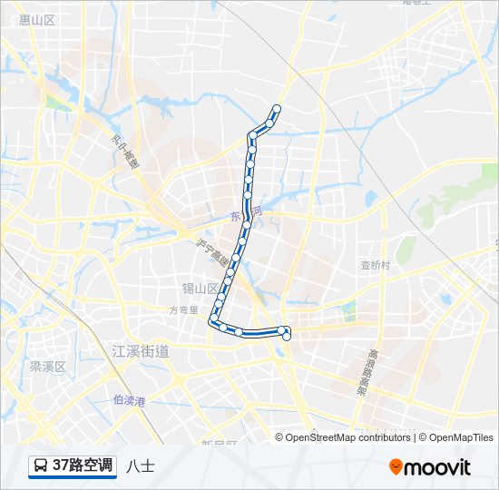 37路空调 bus Line Map