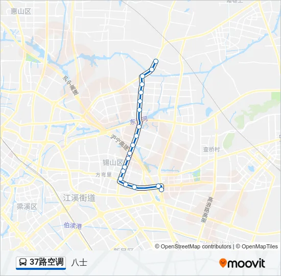 37路空调 Bus Line Map