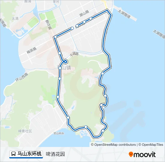 马山东环线 Bus Line Map