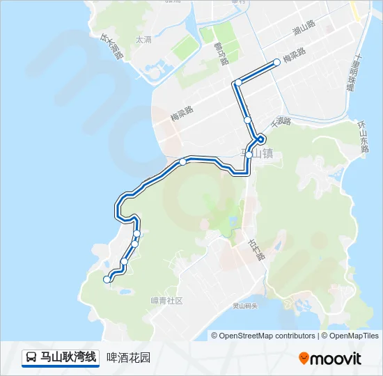 马山耿湾线 Bus Line Map