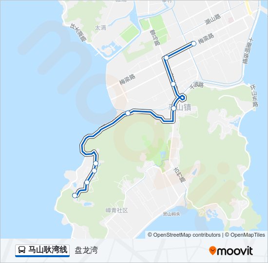 马山耿湾线 Bus Line Map