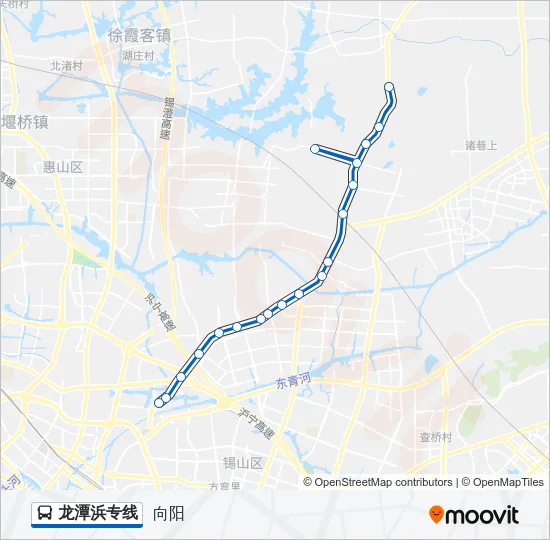 龙潭浜专线 Bus Line Map