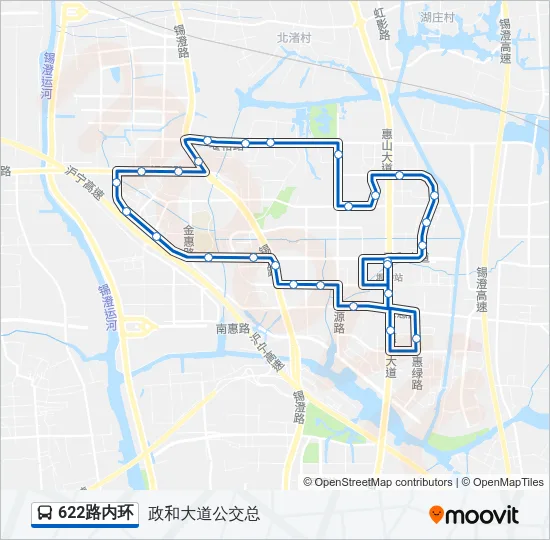 622路内环 Bus Line Map