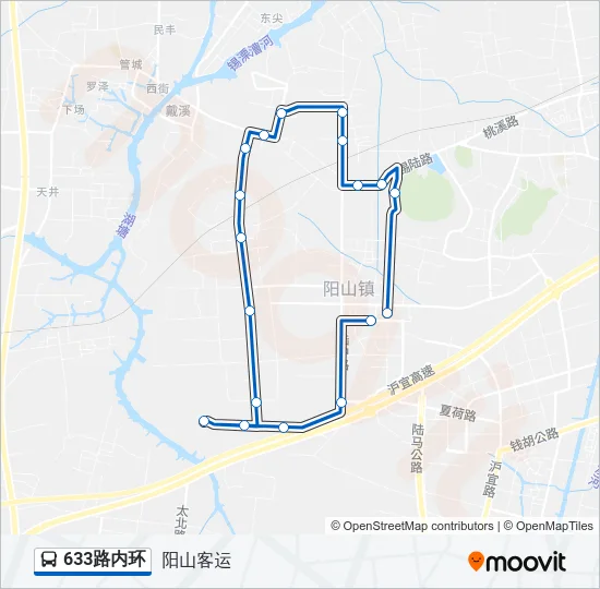 633路内环 Bus Line Map