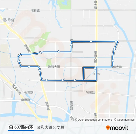 637路内环 Bus Line Map
