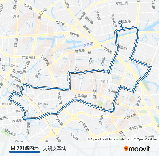 701路内环 Bus Line Map