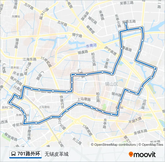 701路外环 Bus Line Map