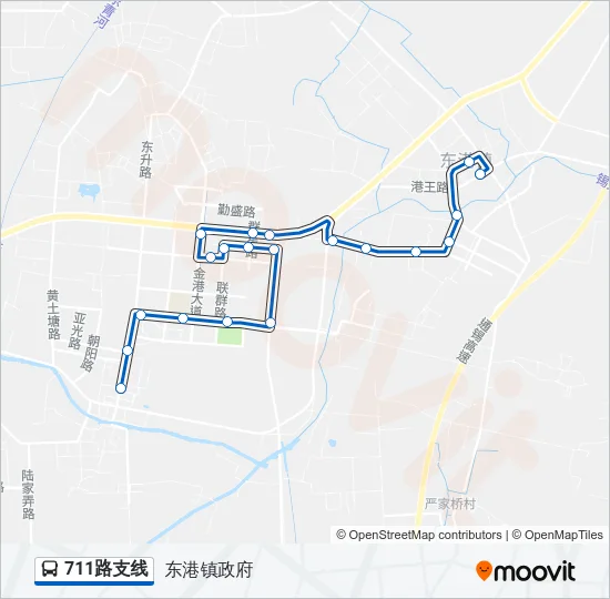 711路支线 Bus Line Map