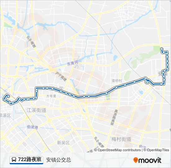 722路夜班 Bus Line Map