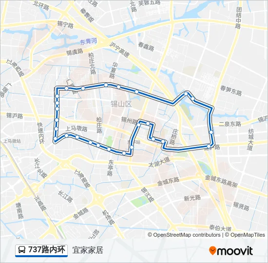 737路内环 Bus Line Map