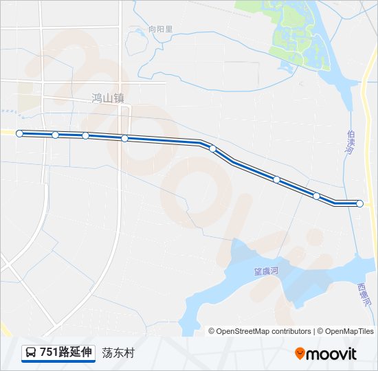 751路延伸 Bus Line Map