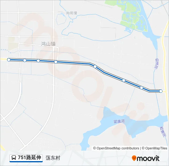 751路延伸 Bus Line Map