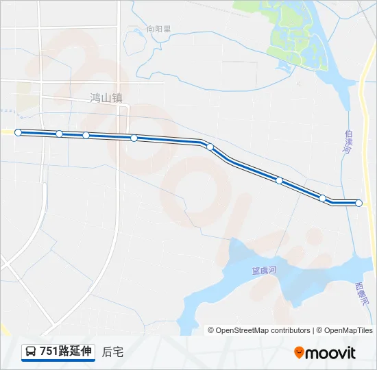 751路延伸 Bus Line Map
