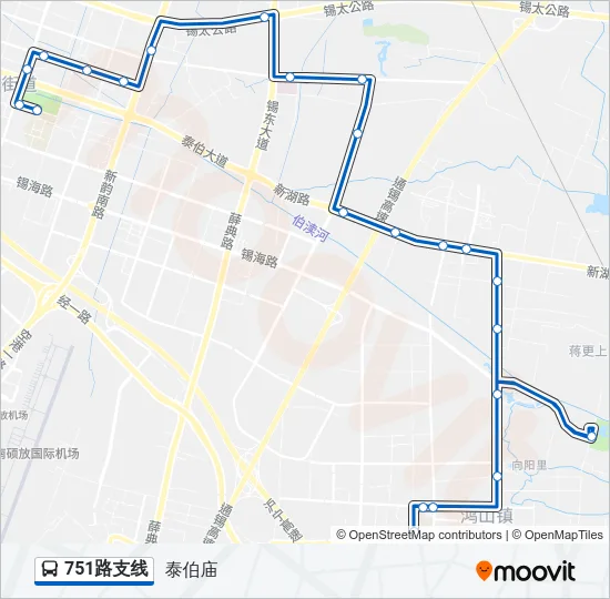 751路支线 Bus Line Map